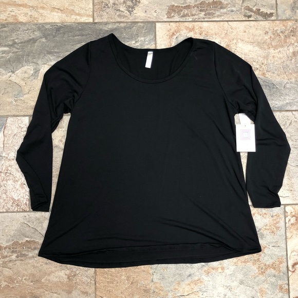 ✨🖤Solid Black 2XL LuLaRoe Gigi🖤✨ - Picture 1 of 2